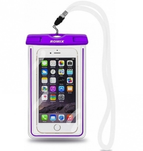 Чехол Romix Waterproof Phone Case водонепроницаемый, фиолетовый