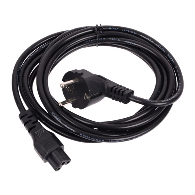 

Кабель VCOM IEC 320 C5-CEE 7/7, M-F 3м Black (CE022-CU0.5-3M), Черный, CE022-CU0.5-3M