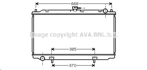 

Радиатор охлаждения двигателя AVA QUALITY COOLING DN2220