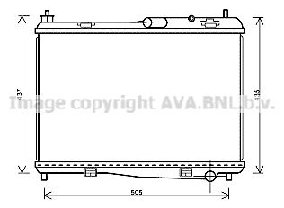 

Радиатор охлаждения двигателя AVA QUALITY COOLING FD2440