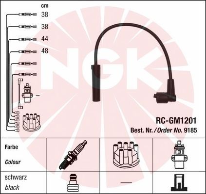 

Комплект проводов зажигания NGK 9185