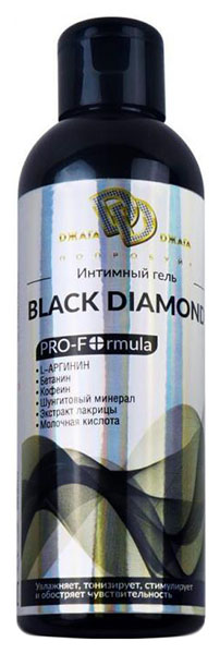 фото Гель-смазка джага-джага black diamond на водной основе 200 мл