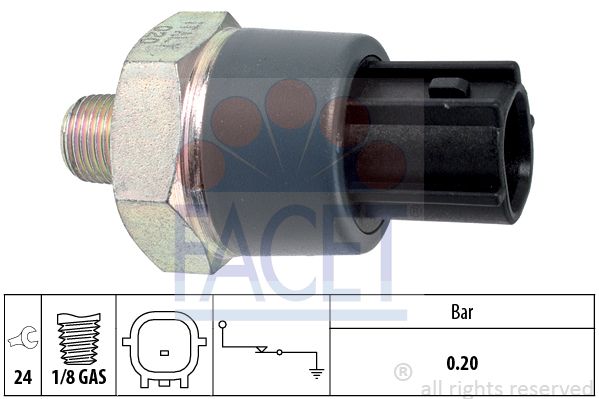 фото Датчик давления масла facet 7.0166