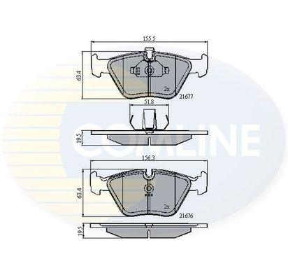 

Комплект тормозных колодок, дисковый тормоз COMLINE CBP01010