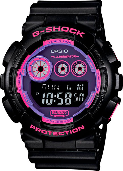 фото Японские наручные часы casio g-shock gd-120n-1b4 с хронографом