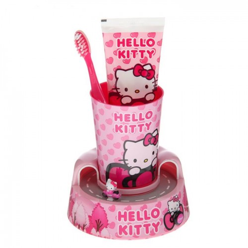 фото Детская зубная щетка dr.fresh hello kitty timer gift set