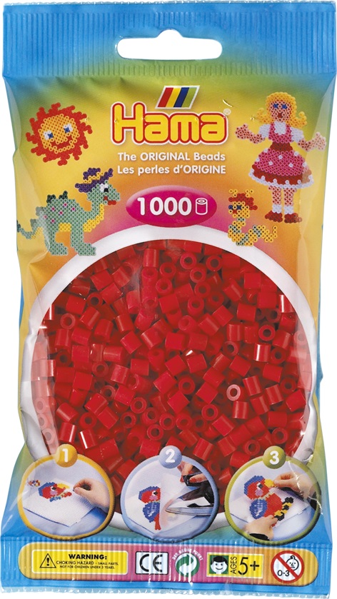 

Бусинки MIDI 1000шт. темно-красные Hama 207-22
