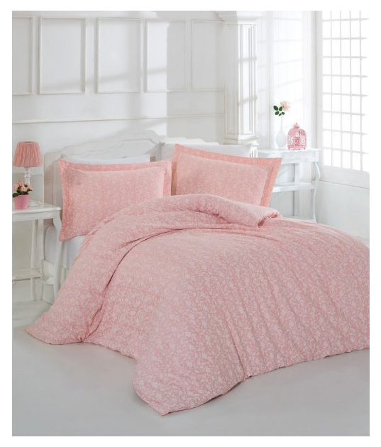 Комплект постельного белья ALTINBASAK PRETTY евро Розовый