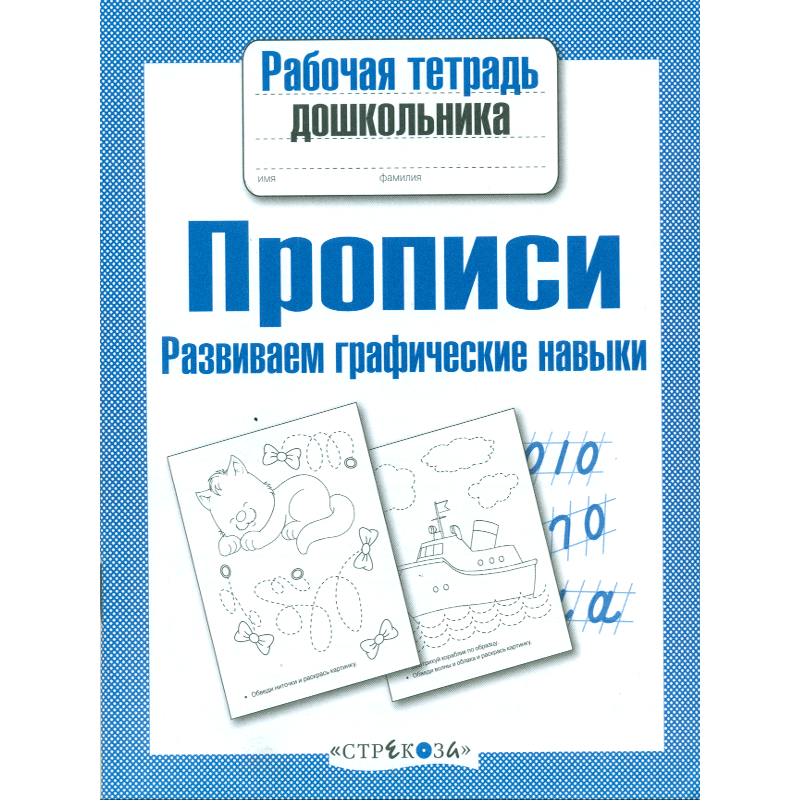 

Рабочая тетрадь дошкольника, прописи, Развиваем Графические навыки (Фгос)
