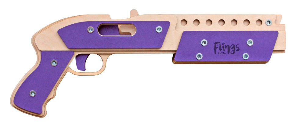 

Резинкострел Arma.toys Дробовик, фиолетовый, 15 зарядов
