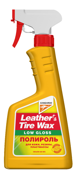 фото Полироль матовый kangaroo leather & tire wax low gloss (330149)