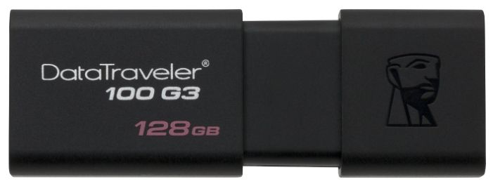 Флешка Kingston DataTraveler 100 G3 128ГБ Black (DT100G3/128GB)