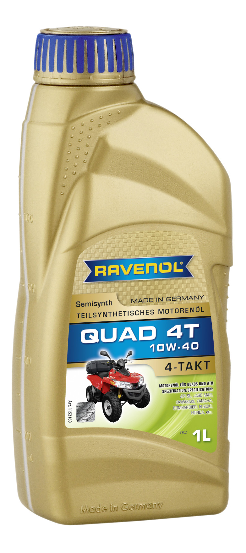 Моторное масло RAVENOL Quad 4T SAE 10W-40 (1л) new 4014835771116