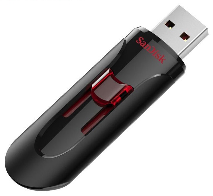 Флешка SanDisk Cruzer Glide 256ГБ Black (SDCZ600-256G-G35)