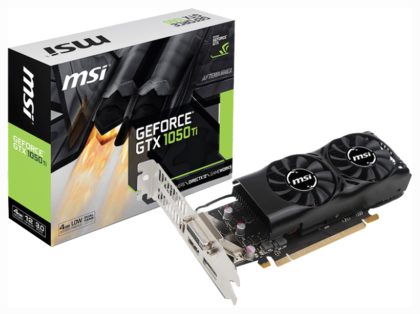 фото Видеокарта msi nvidia geforce gtx 1050 ti (gtx 1050 ti 4gt lp)