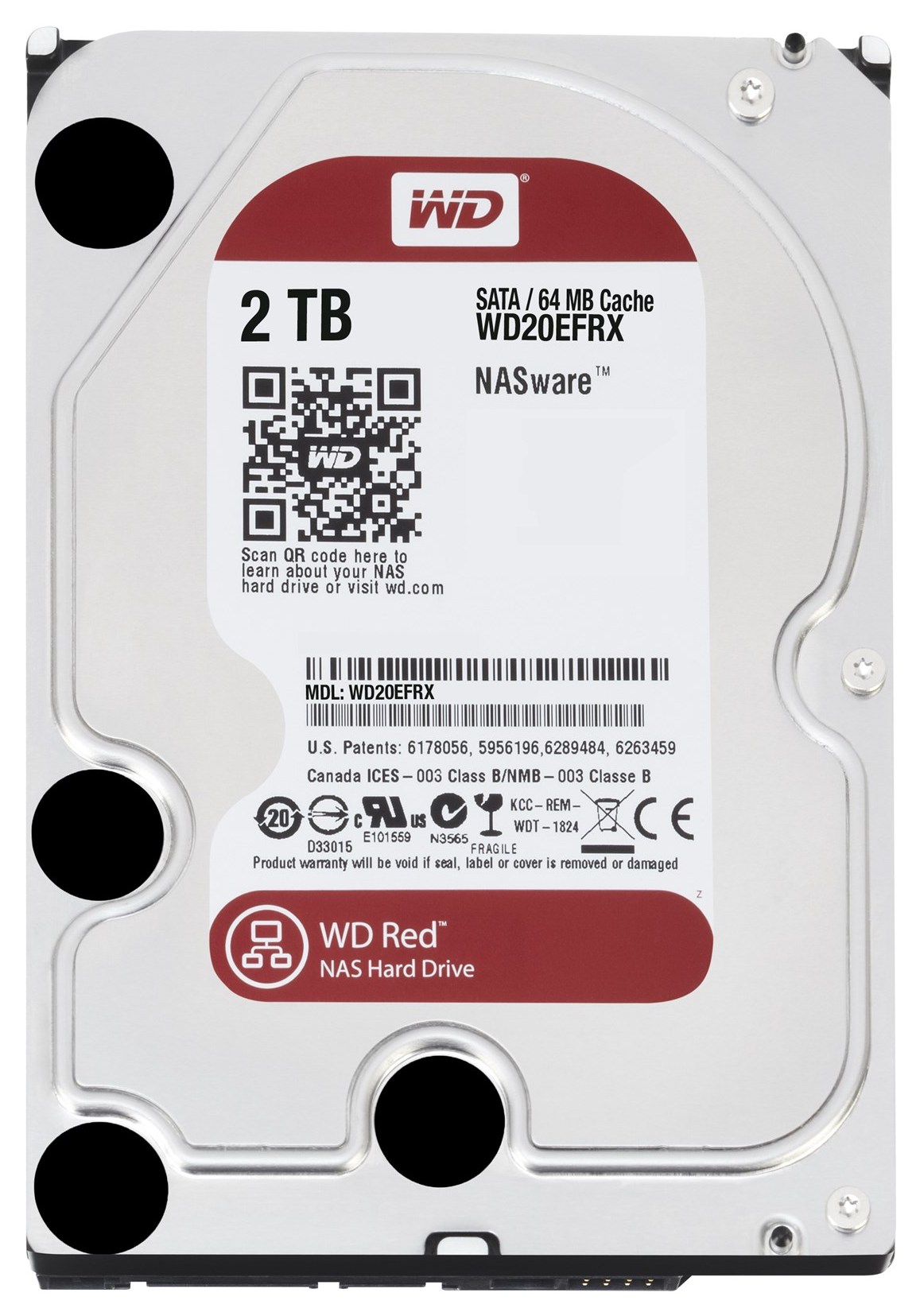 фото Внутренний жесткий диск western digital red 2tb (wd20efrx)