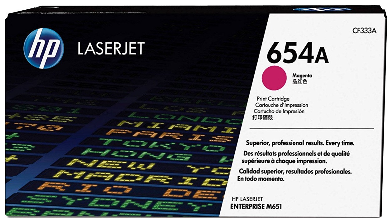 фото Картридж для лазерного принтера hp 654a (cf333a) пурпурный, оригинал