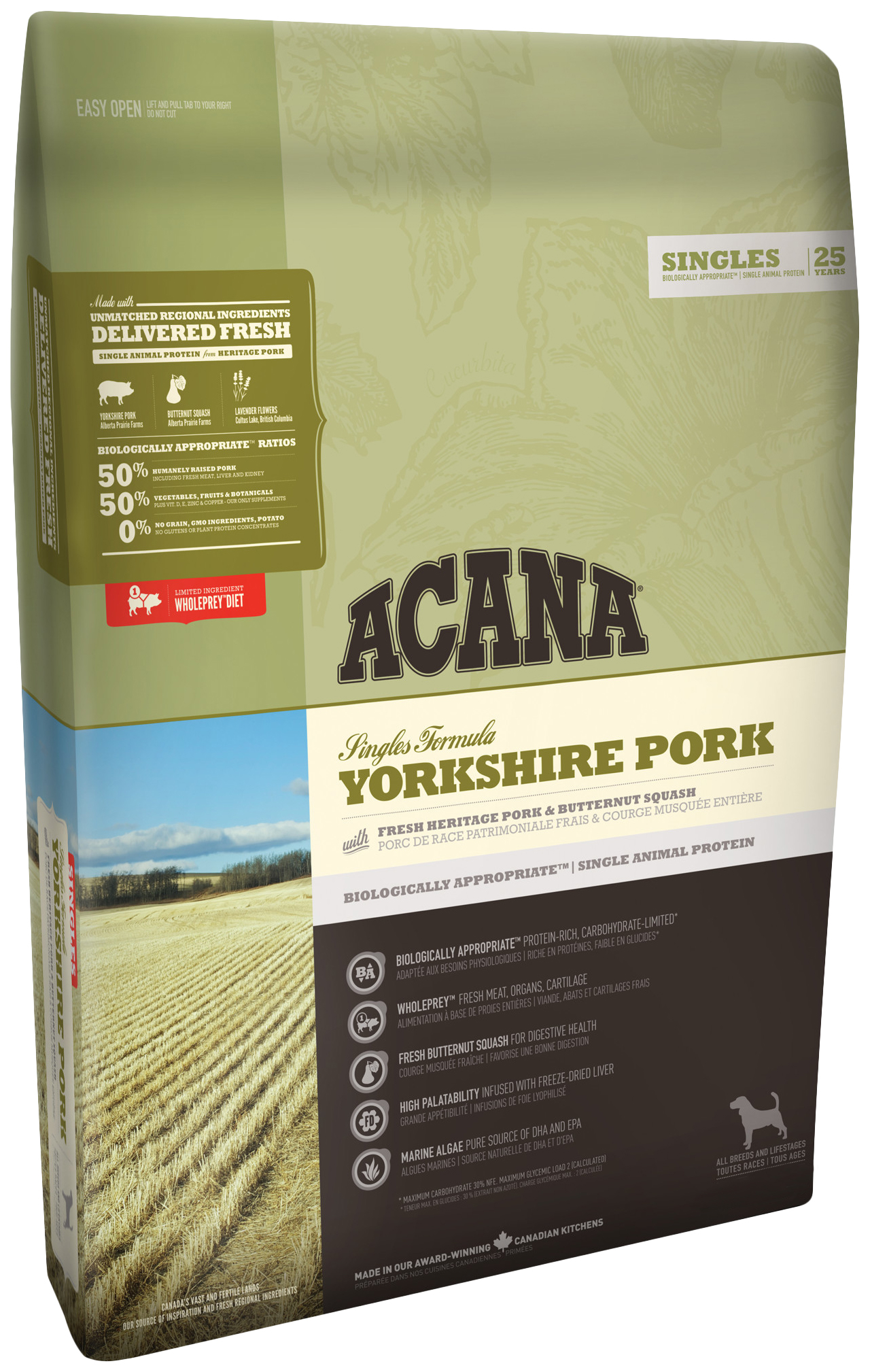 фото Сухой корм для собак acana singles yorkshire pork, свинина, 11,4кг