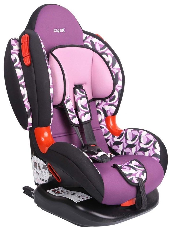 фото Автокресло siger art кокон isofix цв.фиолетовый гр.1/2