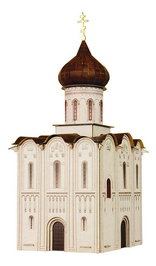 Модели для сборки Умная бумага Церковь Покрова на Нерли XII век
