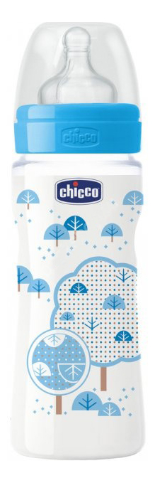 

Детская бутылочка Chicco Well-Being Boy 4 мес 330 мл, Голубой, well-Being Boy 4 мес 330 мл