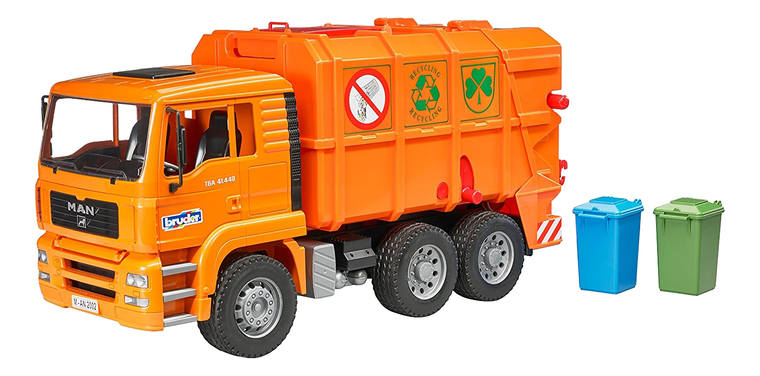 

Машина мусоровоза Bruder 1:16 Man Tga, MAN TGA