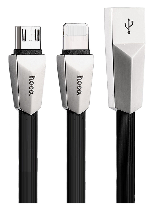 

Кабель Hoco x4 Lightning 1м Black, X4