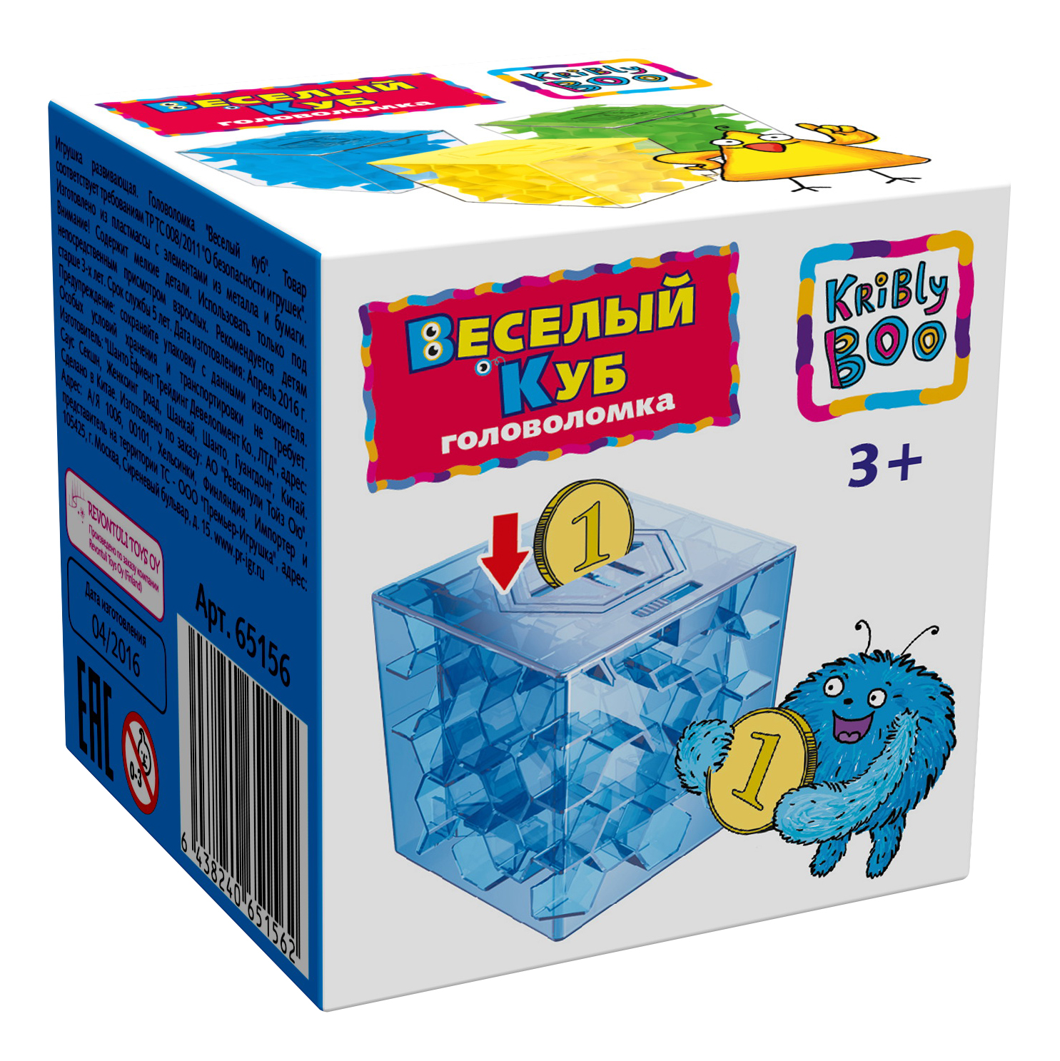 

Головоломка KriBly Boo Веселый куб, веселый куб