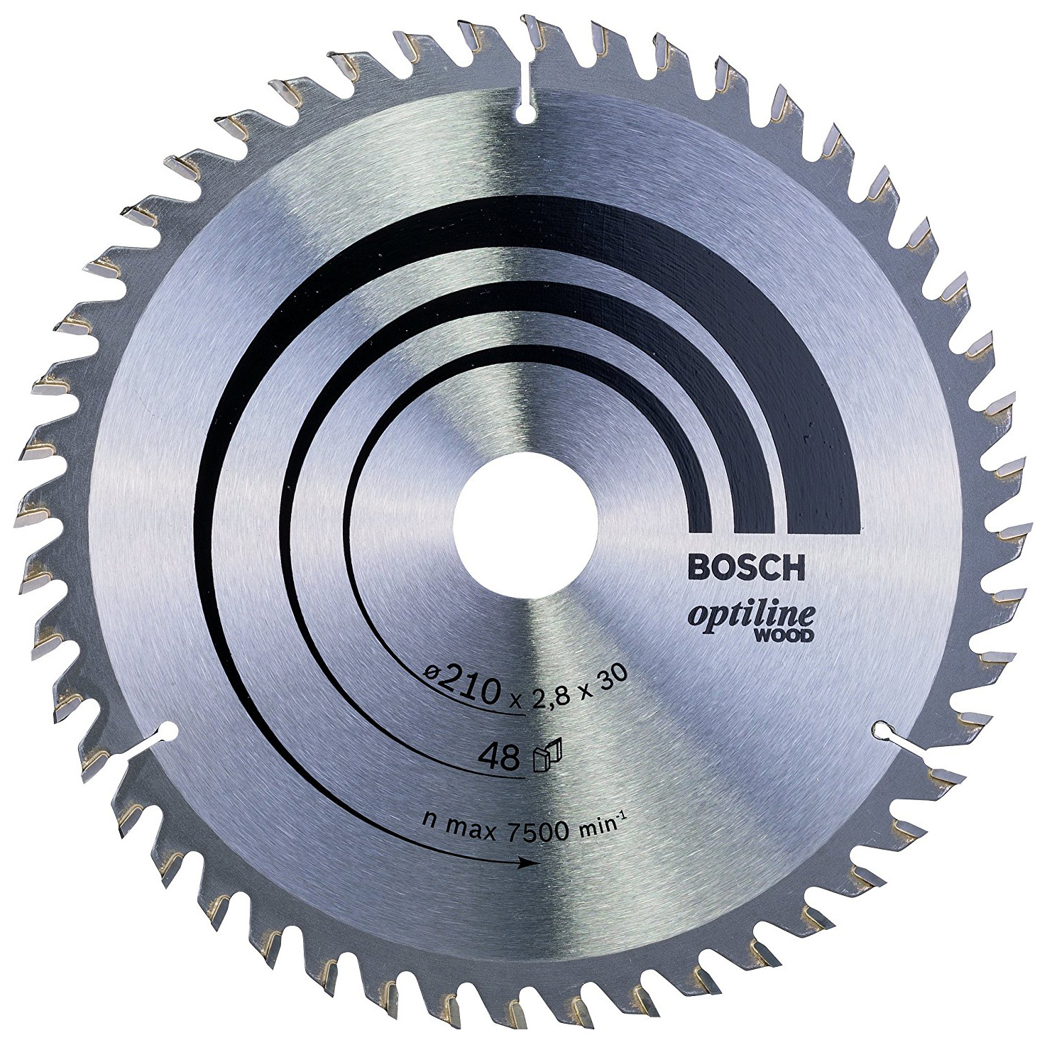 Пильный диск по дереву Bosch STD WO 210x30-48T 2608640623 пильное полотно bosch maiz 32 epc hcs wood starlock max 1 00шт