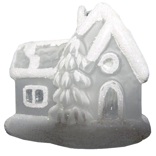 Елочная игрушка Snowhouse Домик с Елочкой GM3215-8 7,2 см 1 шт.