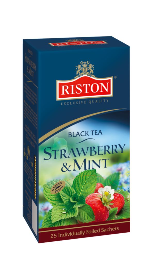 

Чай черный Riston strawberry&mint 25 пакетиков
