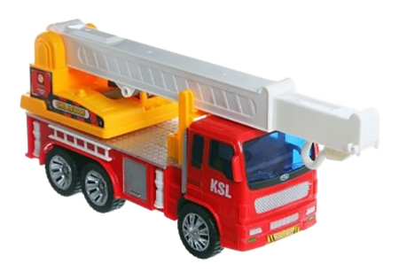 

Игрушка Пожарная машина с крюком Shenzhen Toys В54251, Белый;желтый;красный, Игрушка пожарная машина с крюком В54251