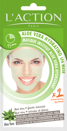 фото Маска для лица l'action aloe vera hydrating spa mask