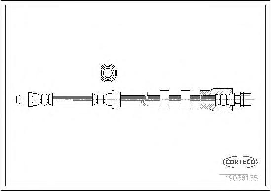 фото Шланг тормозной системы corteco 19036135