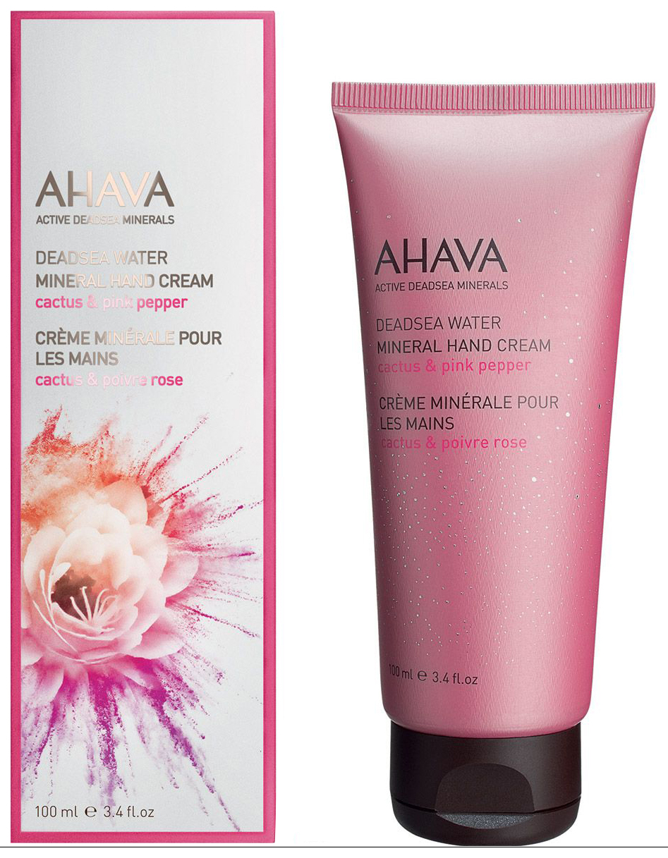 фото Крем для рук ahava deadsea water mineral hand cream cactus & pink pepper 100 мл