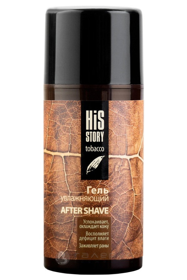 Увлажняющий гель после бритья Premium After Shave His Story Tobacco, 100 мл