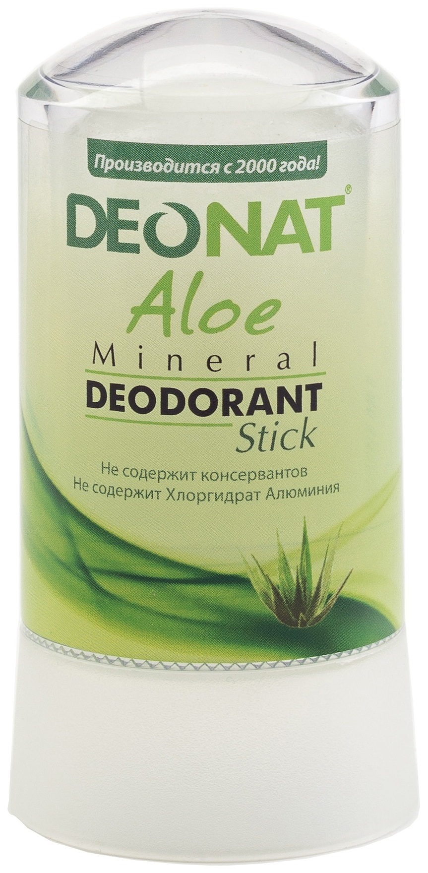 Дезодорант DeoNat С экстрактом алоэ 60 г минеральный дезодорант спрей алоэ вера 100 мл