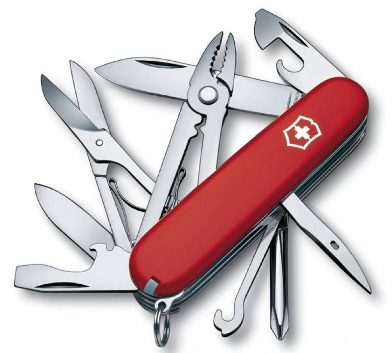 фото Нож складной victorinox deluxe tinker 1.4723 красный 17 функций