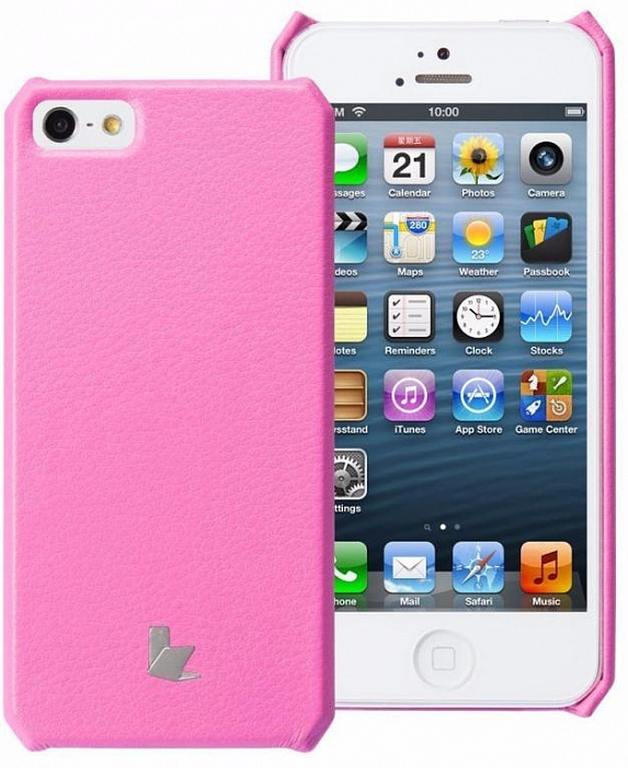 фото Чехол jisoncase apple iphone 5/5s pink