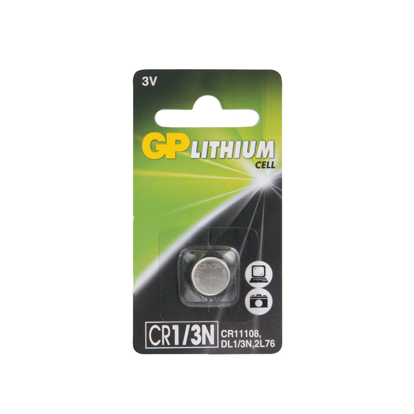 

Батарейка GP Lithium CR1/3, 1 шт, CR1/3NARA-7C1