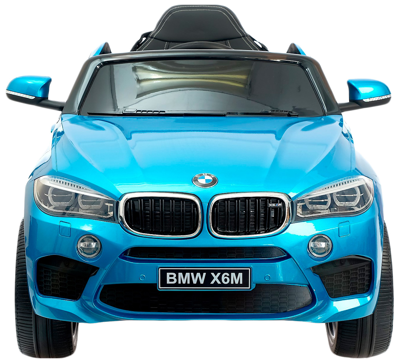 фото Электромобиль "bmw x6m", окраска глянец синий, eva колеса, кожаное сидение sima-land