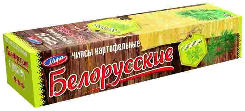 Чипсы картофельные с укропом белорусские 100 г 60₽