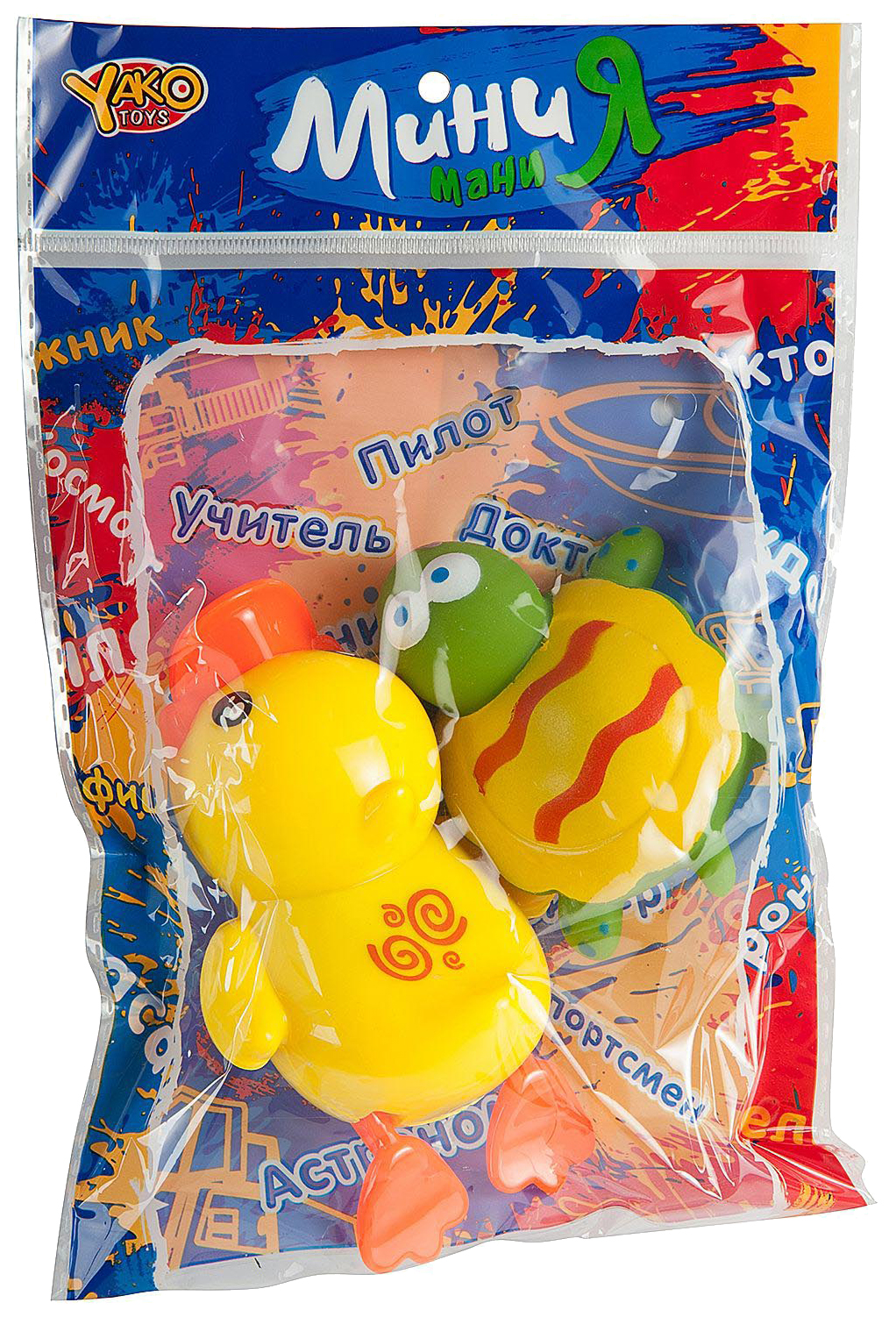 

Набор из 2 игрушек-брызгалок в ванну МиниМаниЯ арт. М6715., Разноцветный