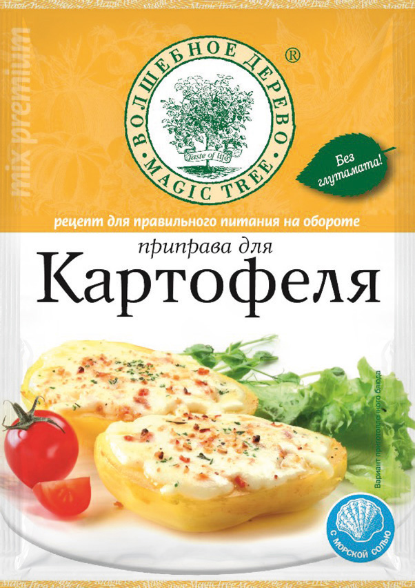 

Приправа Волшебное дерево для картофеля с морской солью 30г, для картофеля