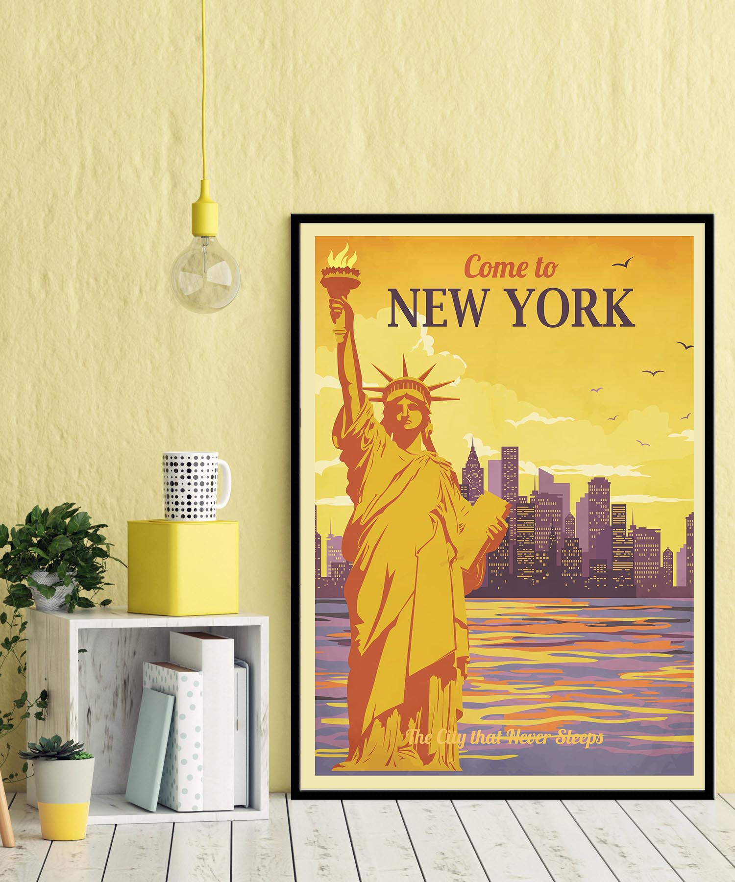 

Постер Огненный NY 60х90 в рамке