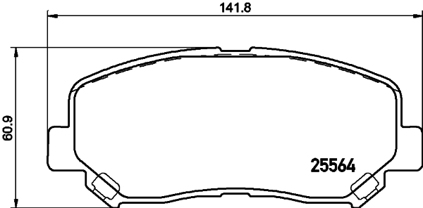 фото Комплект тормозных колодок hella 8db355020511 hella pagid/behr