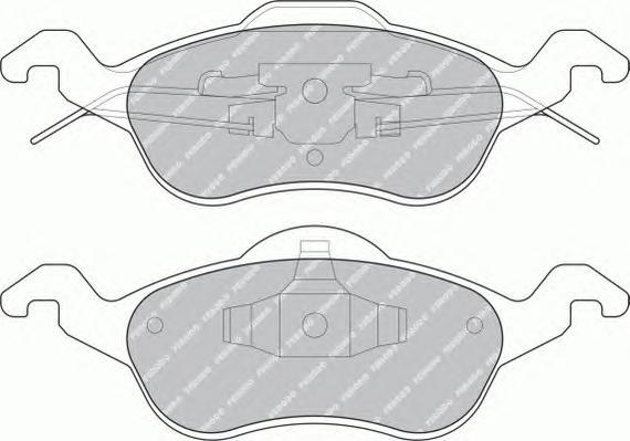 фото Комплект тормозных колодок ferodo fdb1318