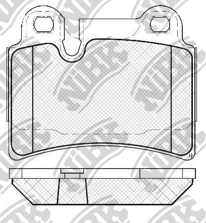 

Комплект тормозных колодок NiBK PN0541