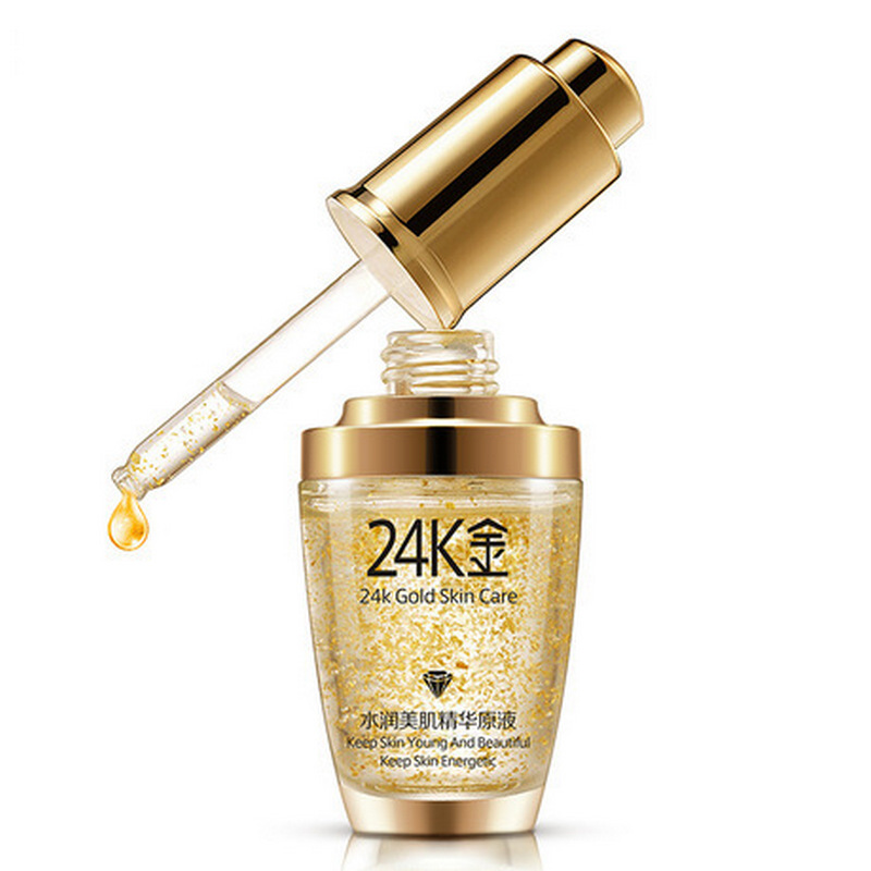 Сыворотка BioAqua с частицами золота и гиалуроновой кислотой 24K Gold Skin Care, 30 мл пирсинг из комбинированного золота platina jewelry 06 3326 00 000 1111 04