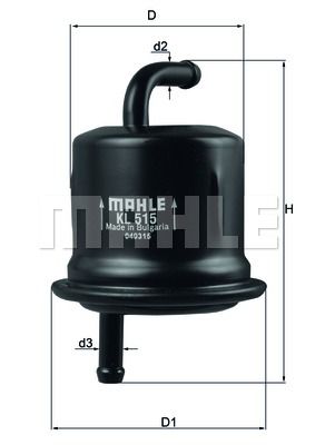 фото Фильтр топливный knecht kl 515 mahle/knecht